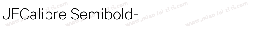 JFCalibre Semibold字体转换